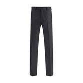 Germano Gray Fleece Wool Dress Pants